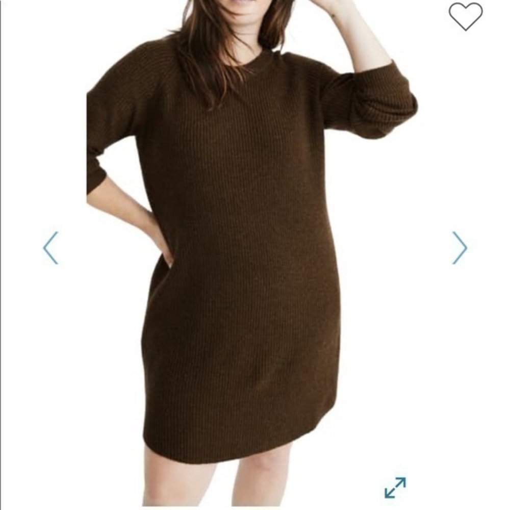 NWT Madewell Curved Hem Sweater Dress size S,L